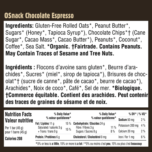 OSnack Chocolate Espresso