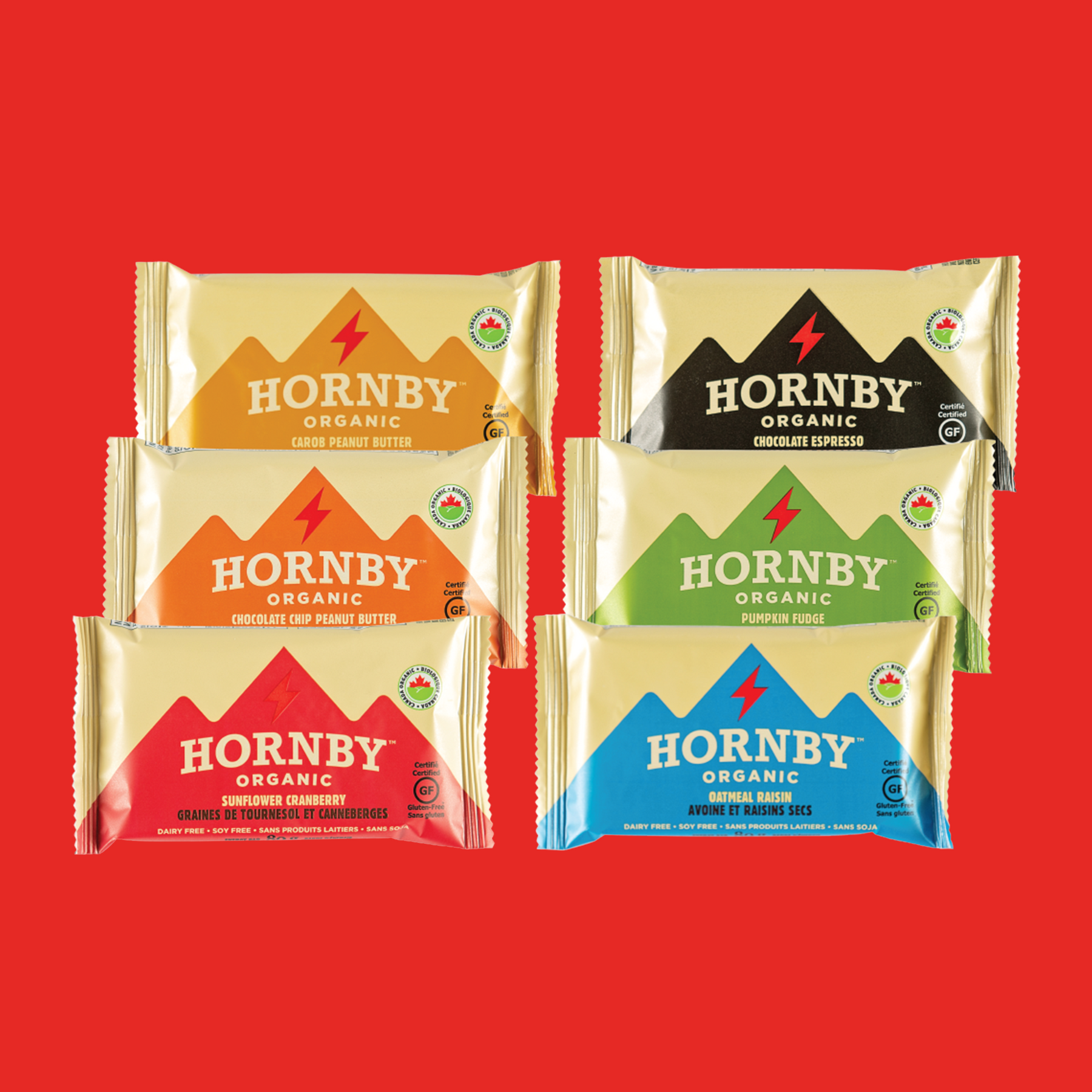 Variety Pack Organic Energy Bars Made in Canada Hornby Organic